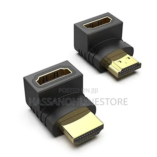HDMI Male-to-Female Adapters (L-Shape Elbow Converters)