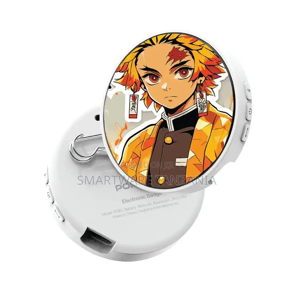 Porodo Robo Tag 1.85" Badge Magic Pro Bluetooth V4 Round HD Screen