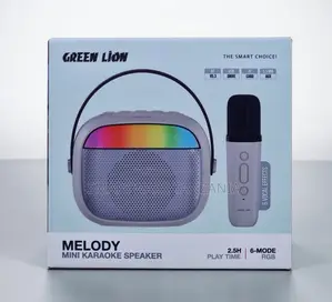 Green Lion Melody Mini Karaoke Speaker With Bluetooth 5.3, USB, AUX
