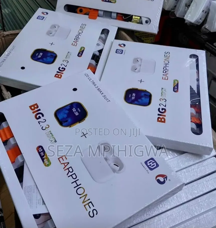 Smartwatch Ultra 3 (BIG 2.3") Yenye Earphones Na Seti Ya Vifaa