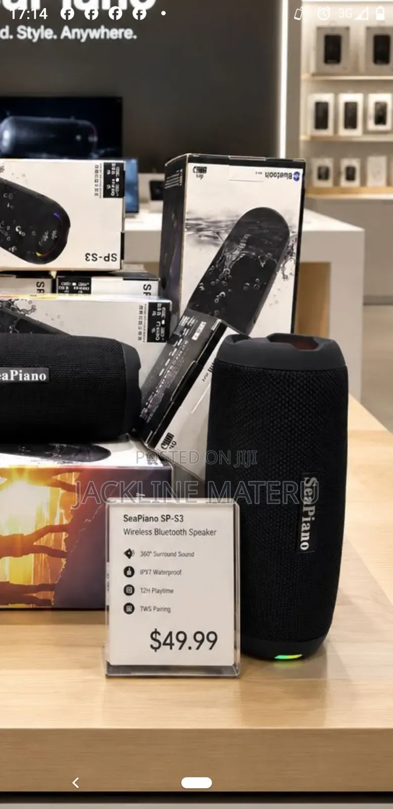 Seapiano Bluetooth Speaker SP-S3