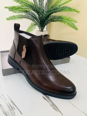 Clarks Leather Chelsea Boots - Black & Coffee