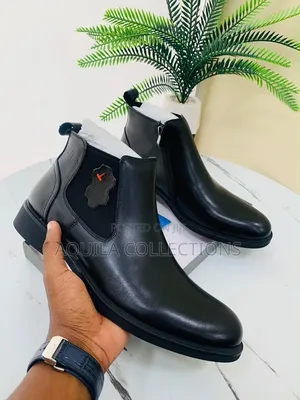 Clarks Leather Chelsea Boots - Black & Coffee
