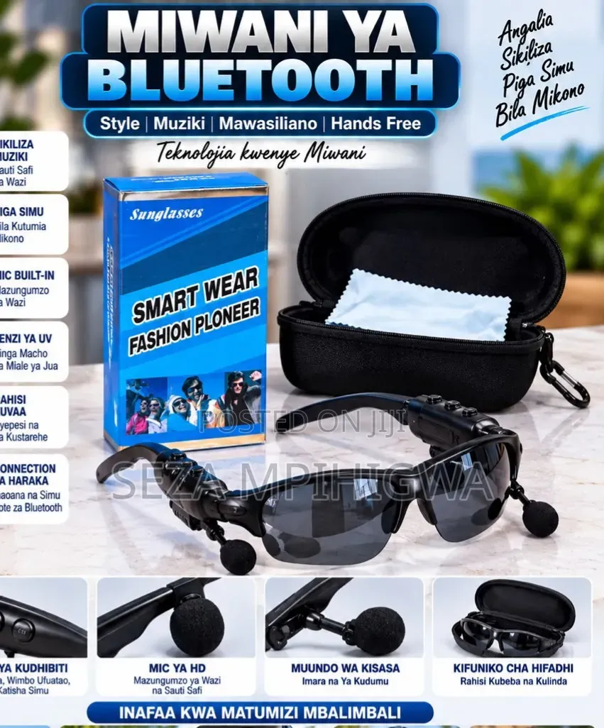 Miwani Ya Bluetooth Ya Kisasa (Smart Bluetooth Sunglasses)