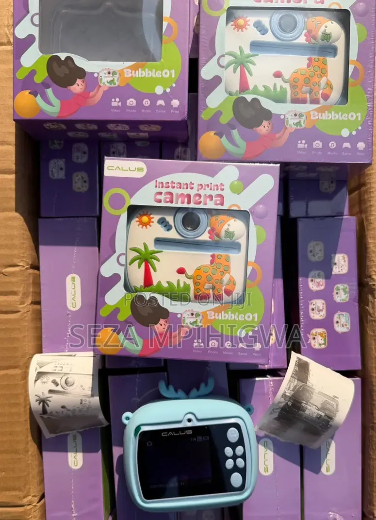 Kamera Ya Watoto Ya Instant Print Camera (Bubble01)