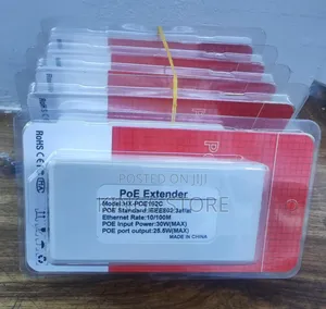 Indoor Poe Extender 1 Input 2 Output (100 MBPS