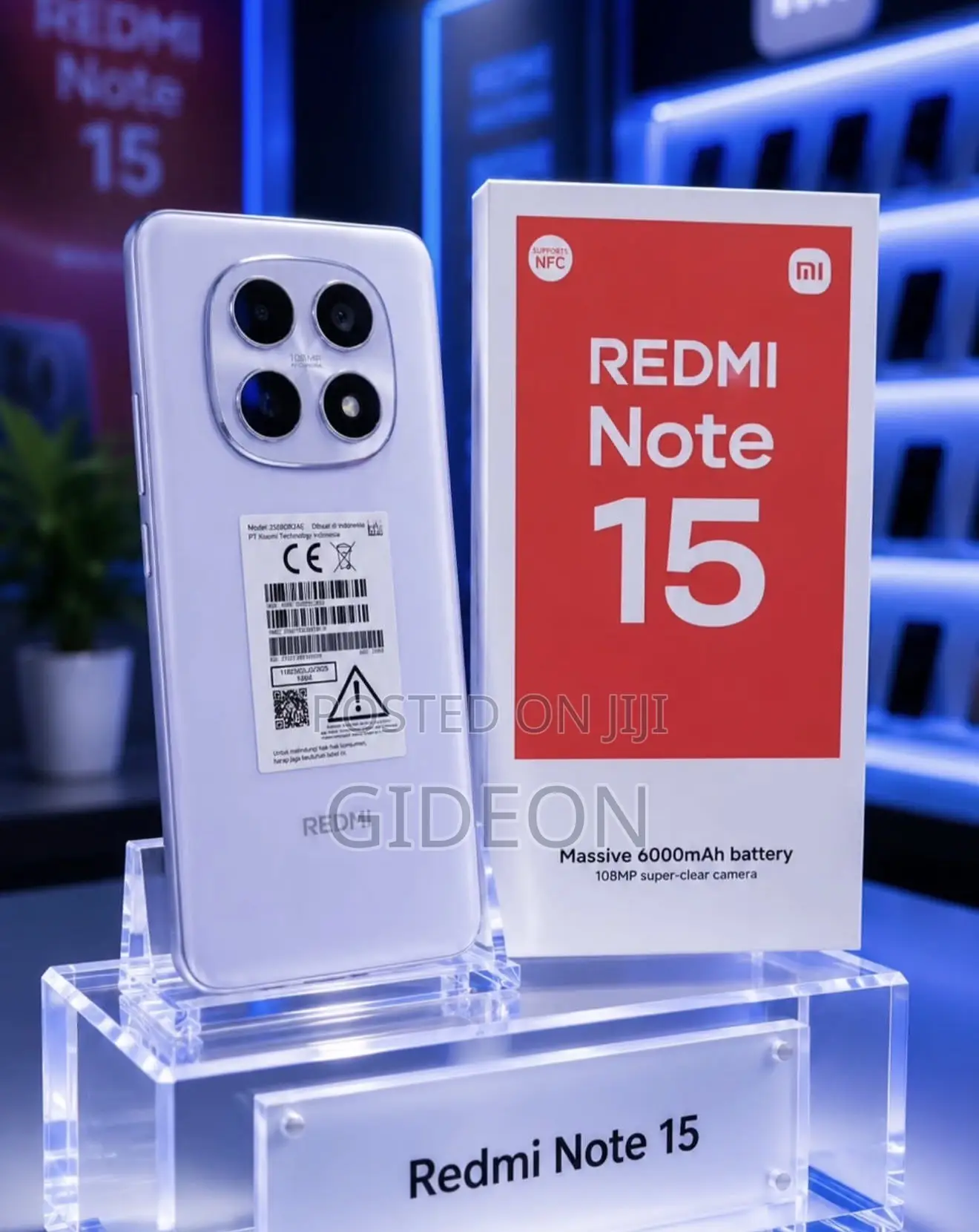 New Xiaomi Redmi Note 15 256 GB Black