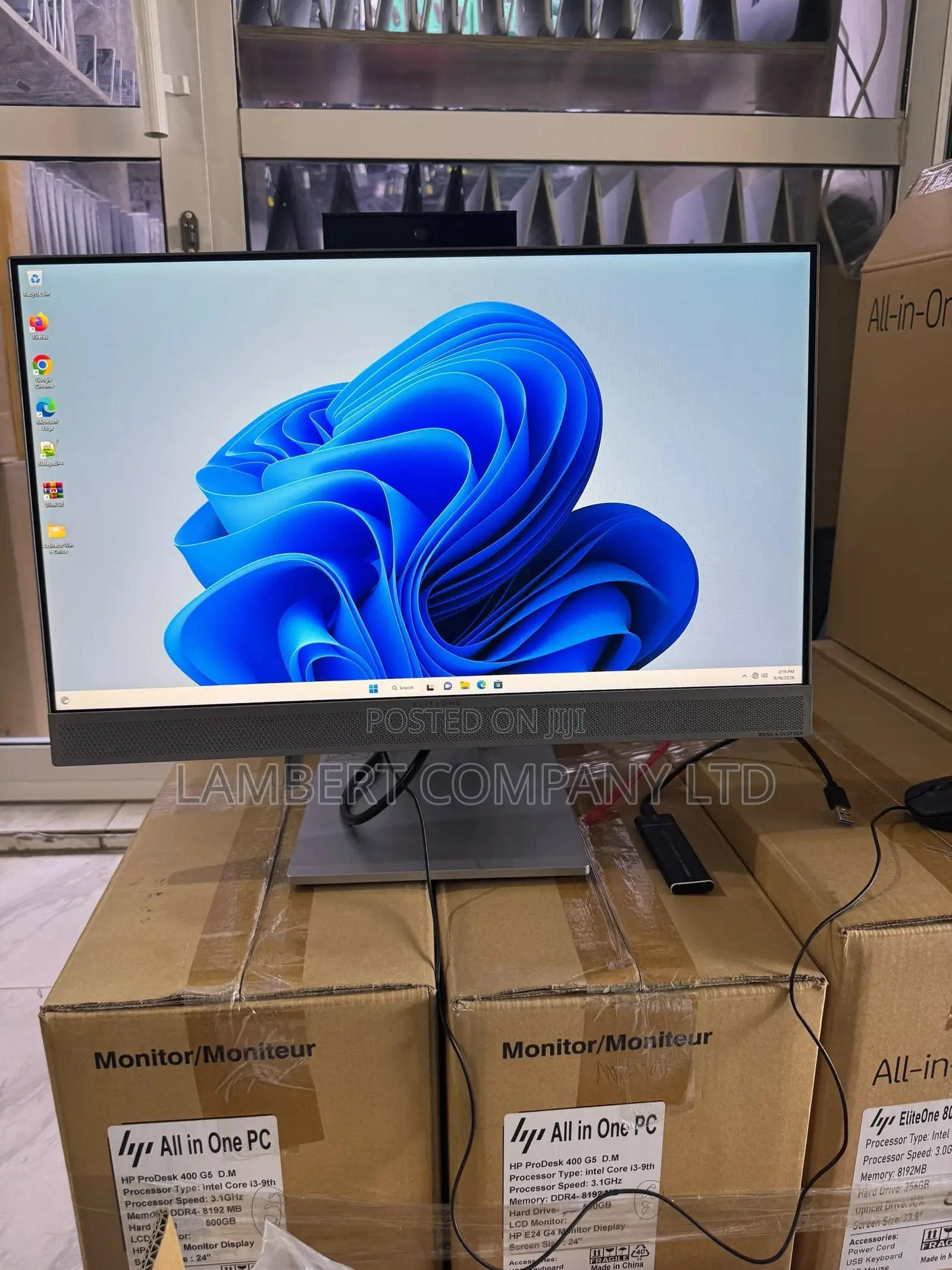 New Desktop Computer HP EliteOne 800 8GB Intel Core i5 SSD 256GB
