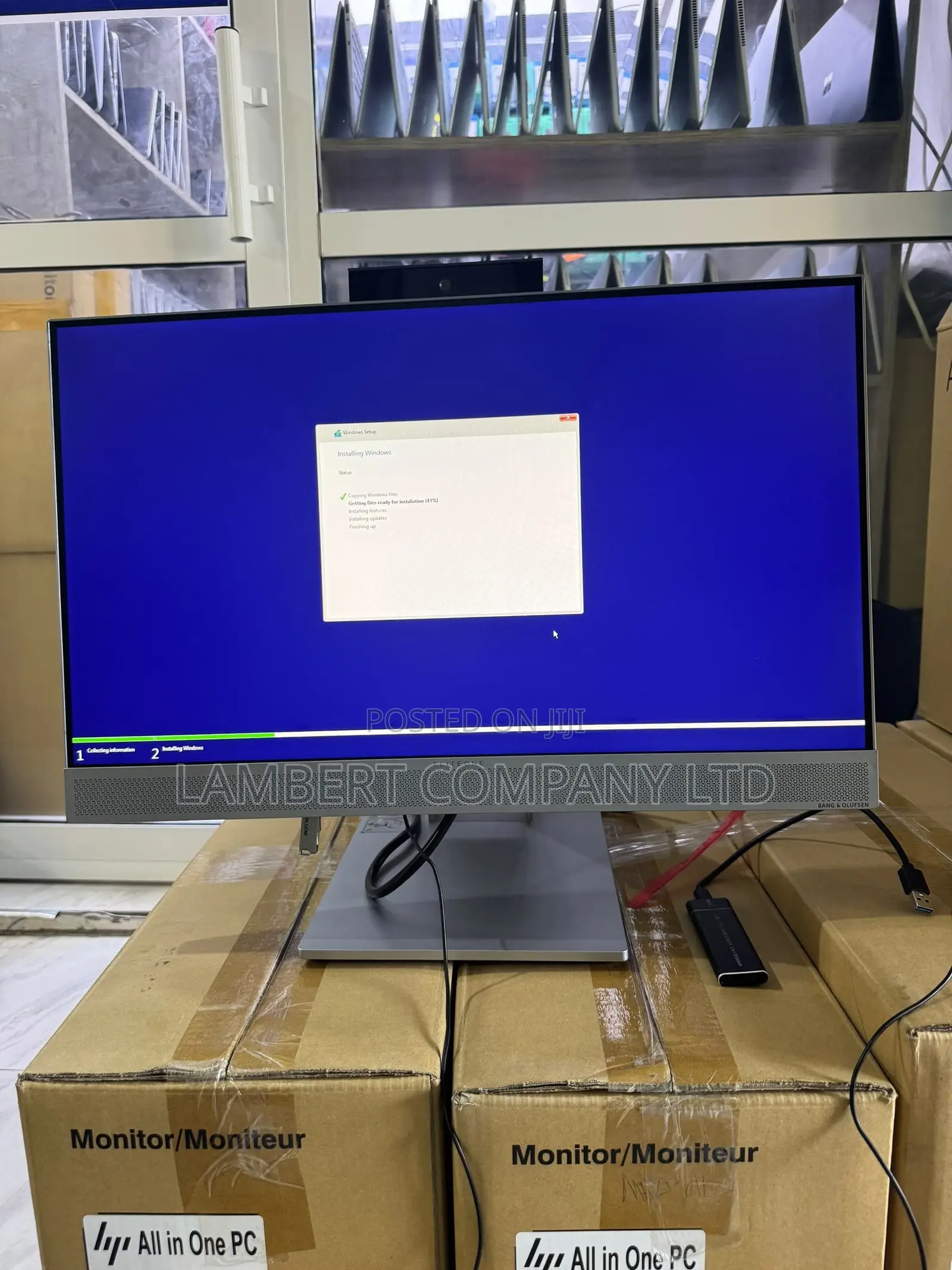New Desktop Computer HP EliteOne 800 8GB Intel Core i5 SSD 256GB