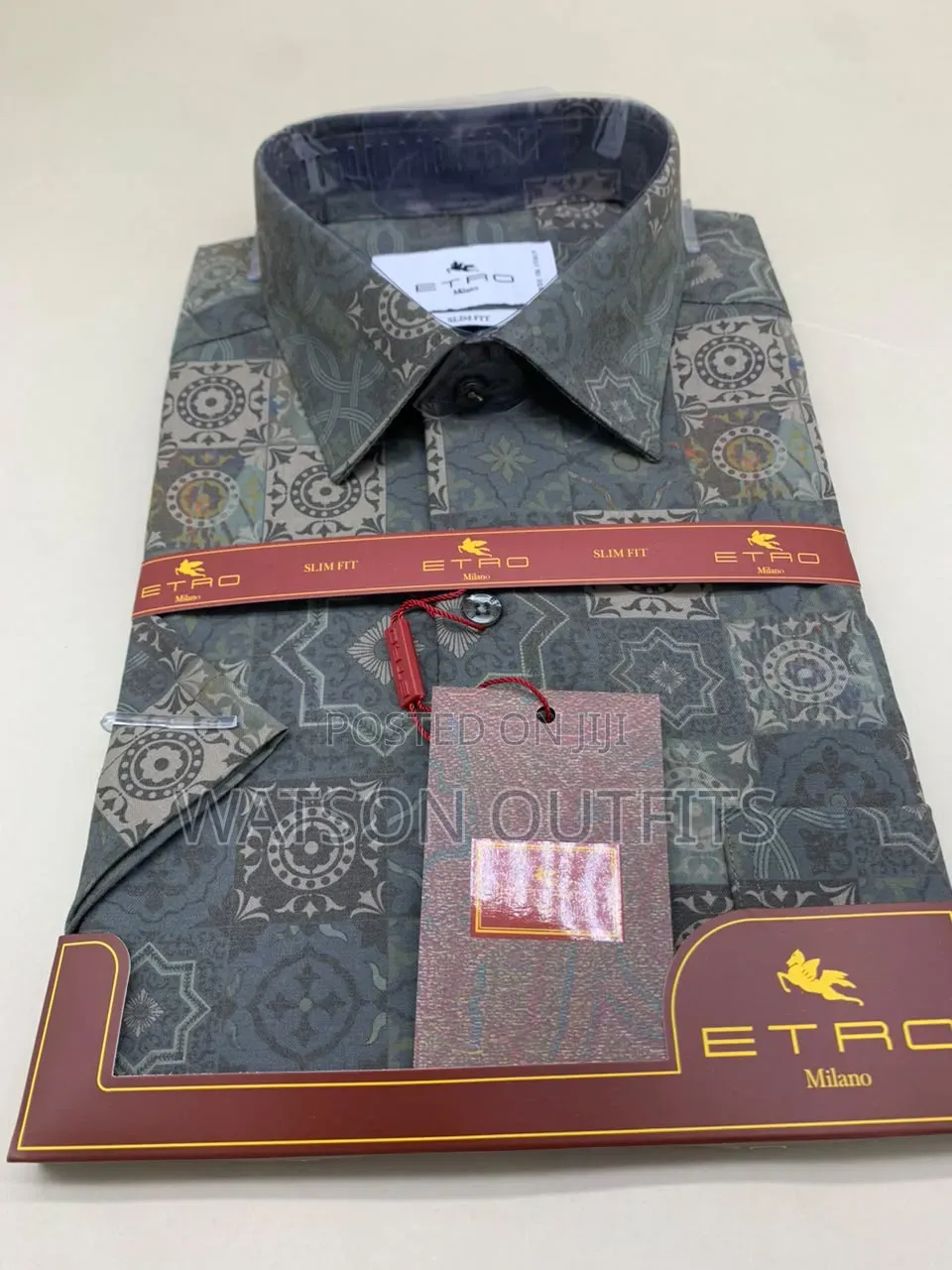 Men's New and Original Shirts in Etro Milano Turkey Materials Design