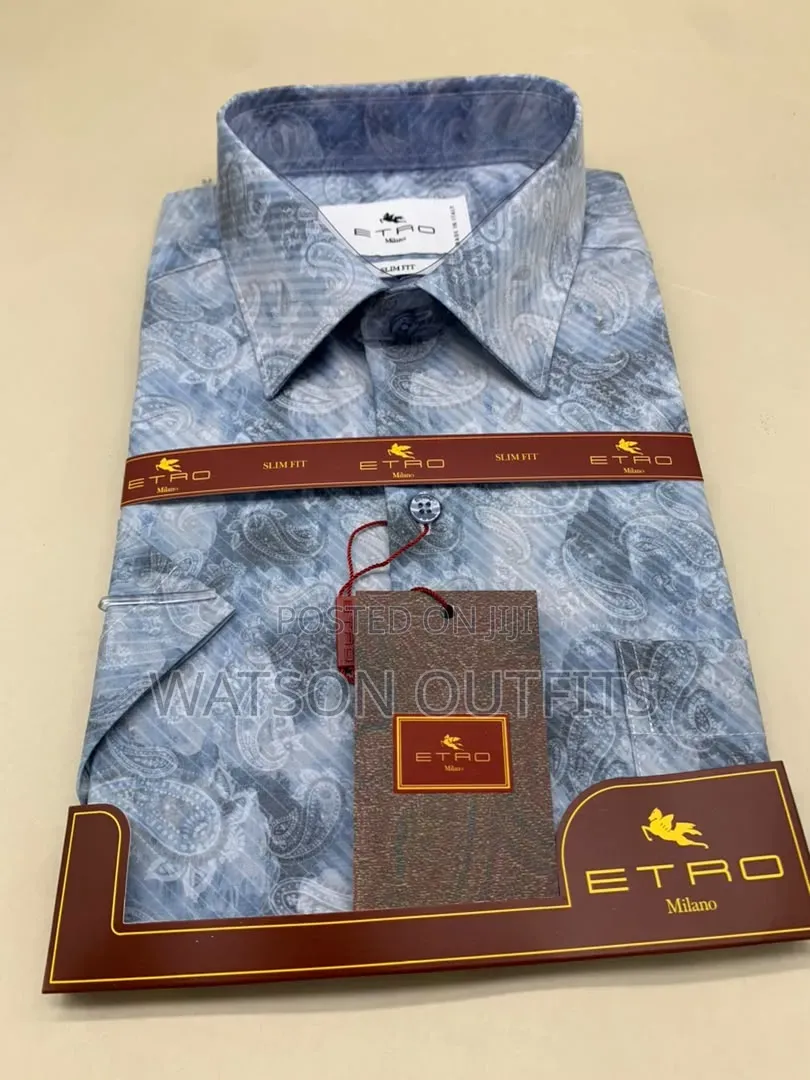 Men's New and Original Shirts in Etro Milano Turkey Materials Design