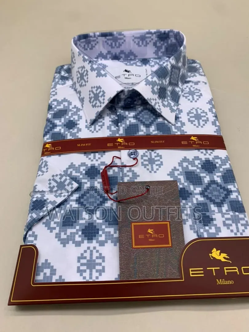 Men's New and Original Shirts in Etro Milano Turkey Materials Design