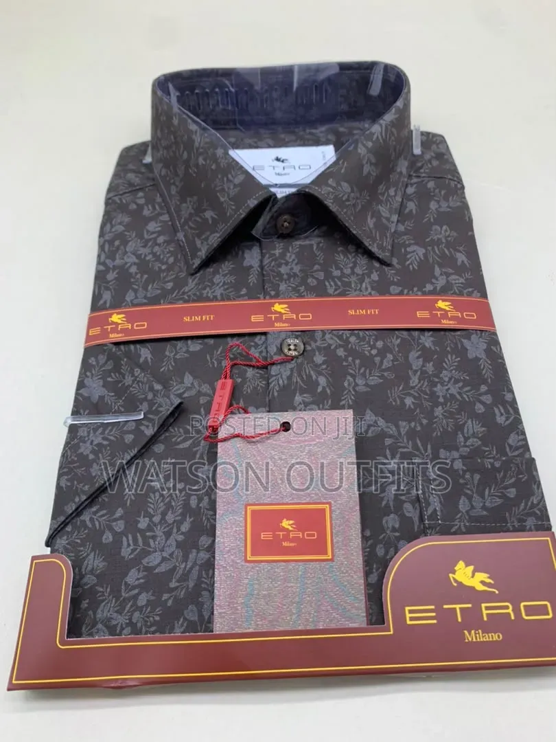 Men's New and Original Shirts in Etro Milano Turkey Materials Design