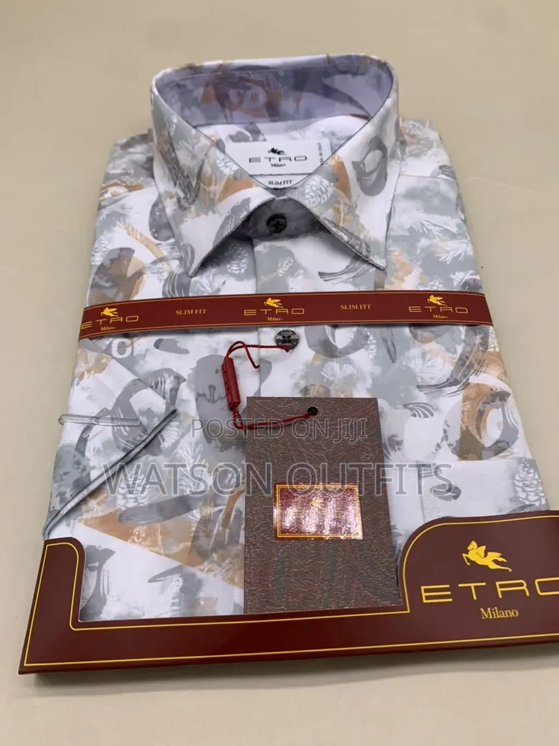 Men's New and Original Shirts in Etro Milano Turkey Materials Design