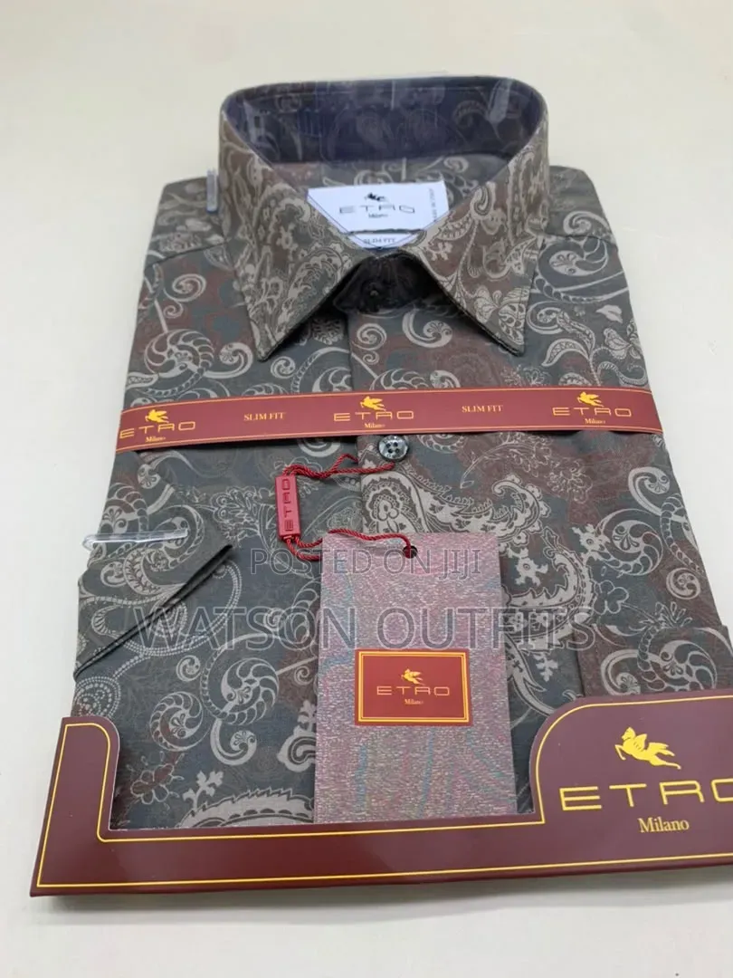 Men's New and Original Shirts in Etro Milano Turkey Materials Design