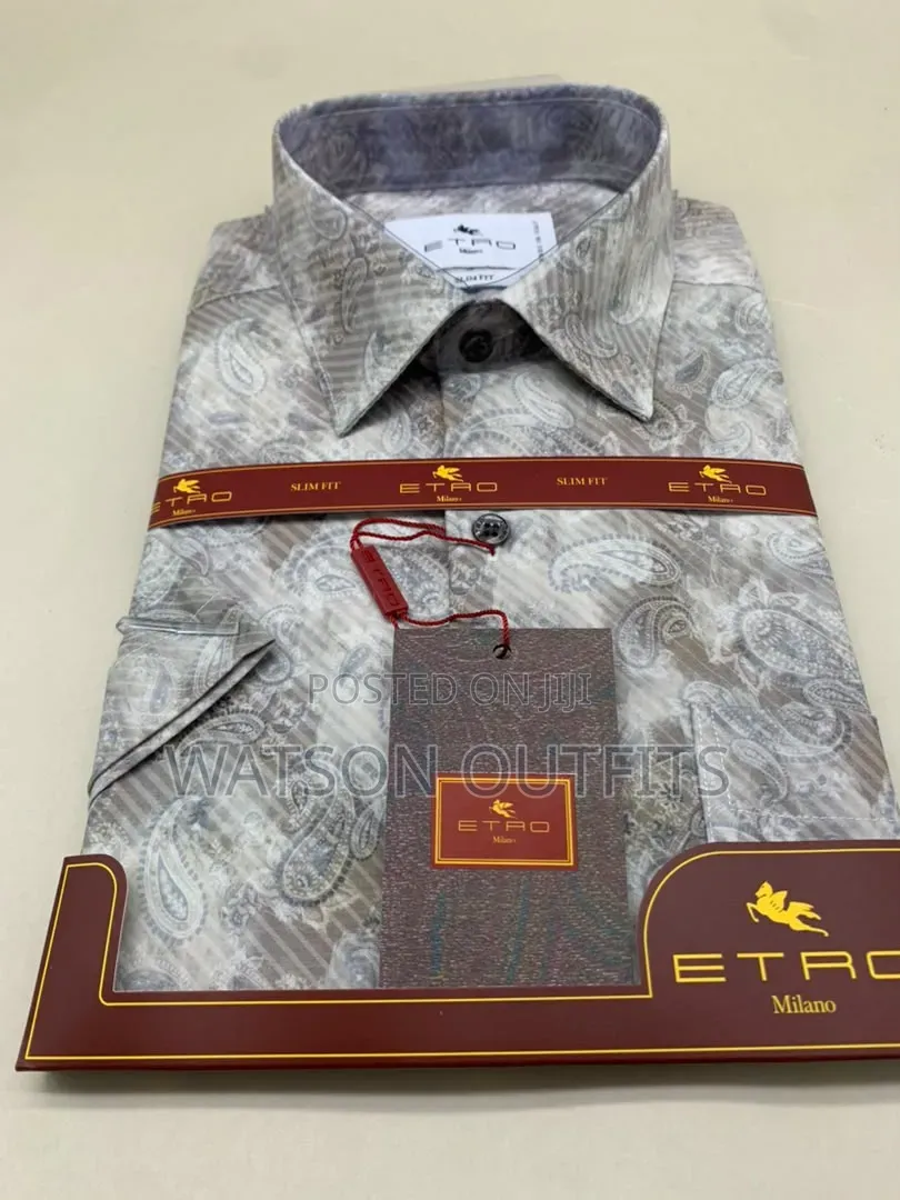 Men's New and Original Shirts in Etro Milano Turkey Materials Design