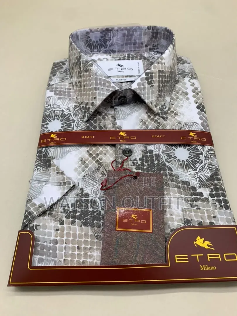 Men's New and Original Shirts in Etro Milano Turkey Materials Design