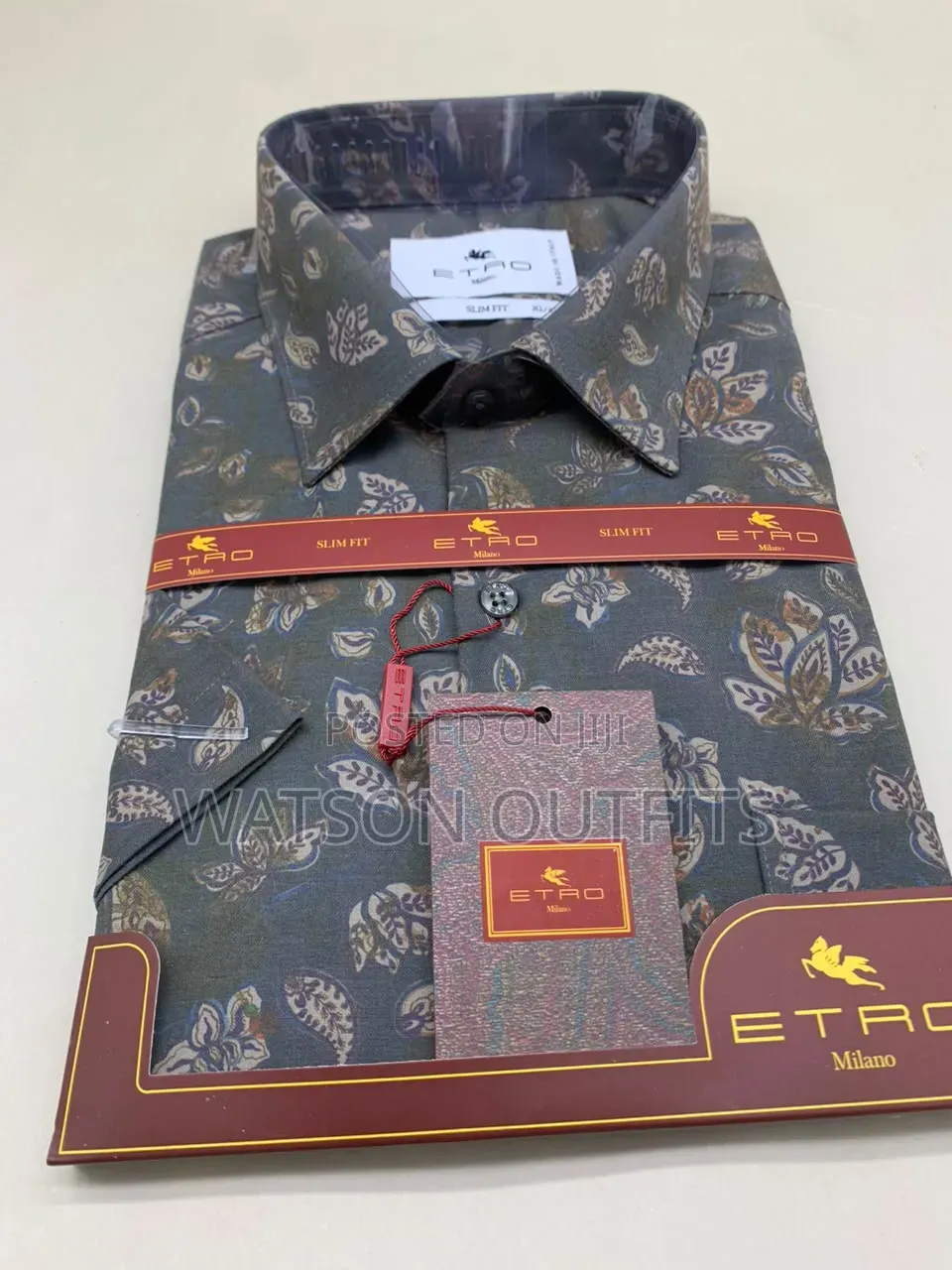 Men's New and Original Shirts in Etro Milano Turkey Materials Design