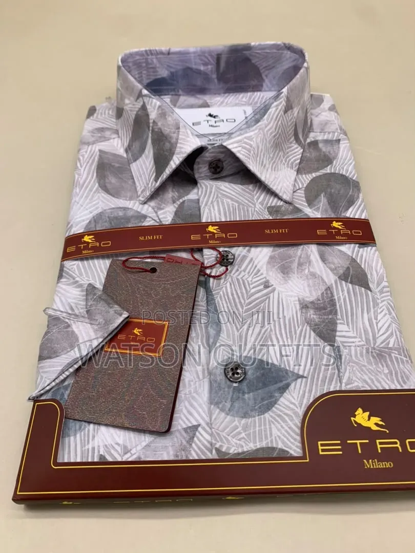 Men's New and Original Shirts in Etro Milano Turkey Materials Design