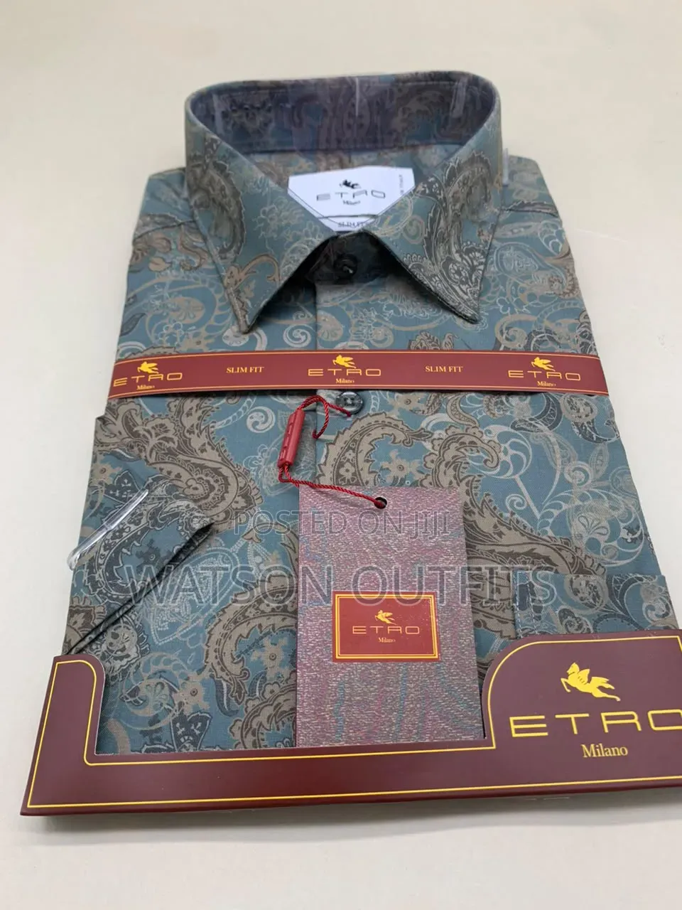 Men's New and Original Shirts in Etro Milano Turkey Materials Design