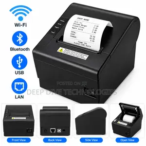 80mm Wireless Thermal Receipt Printer – WiFi, Bluetooth, USB & LAN