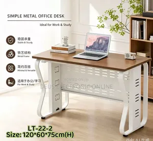 Table Metal Frame and Wood Board 270,000