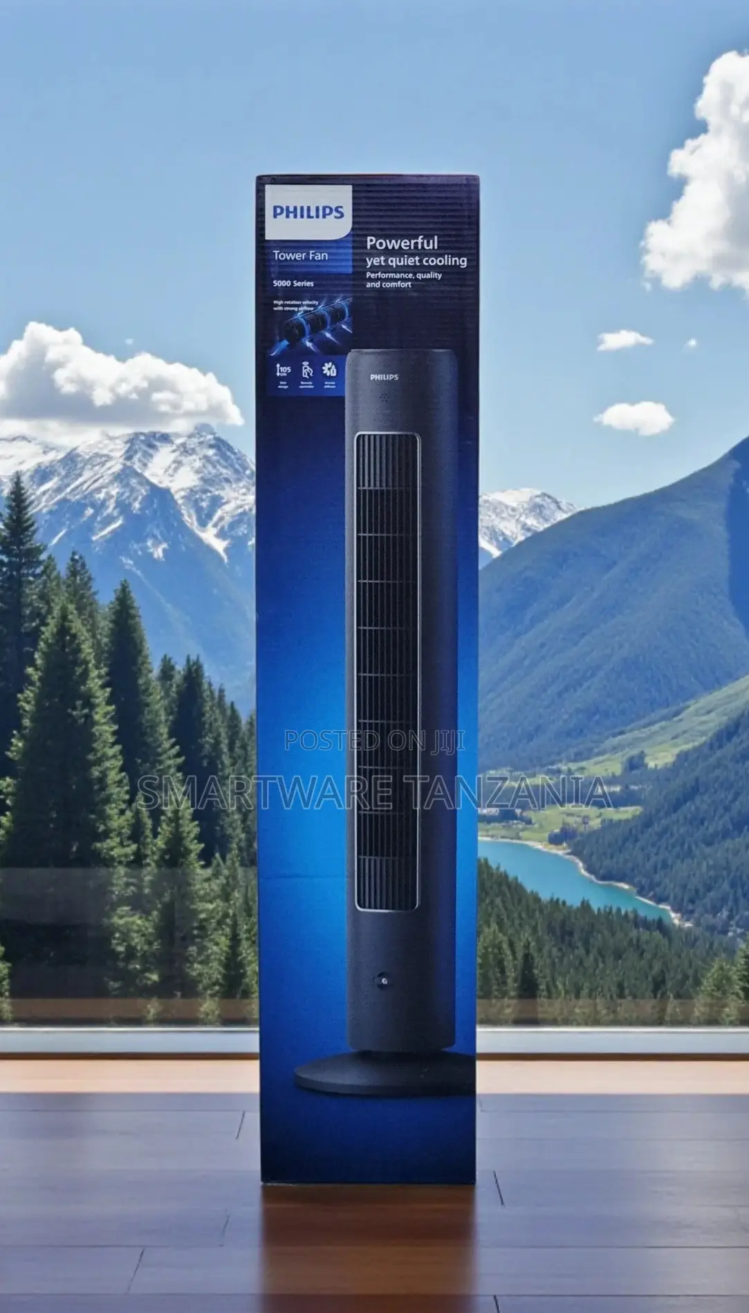 Philips Tower Fan 5000 Series With Adjustable Speed and Oscillation