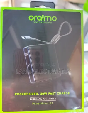 Oraimo Powernova L21 20000mah With 30w Power Bank