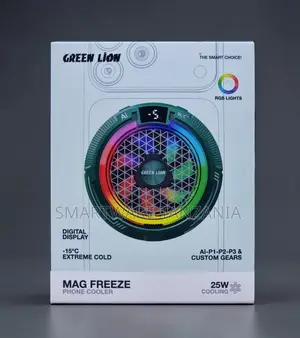Green Lion Mag Freeze Phone Cooler With Digital Display, -15°c Cooling