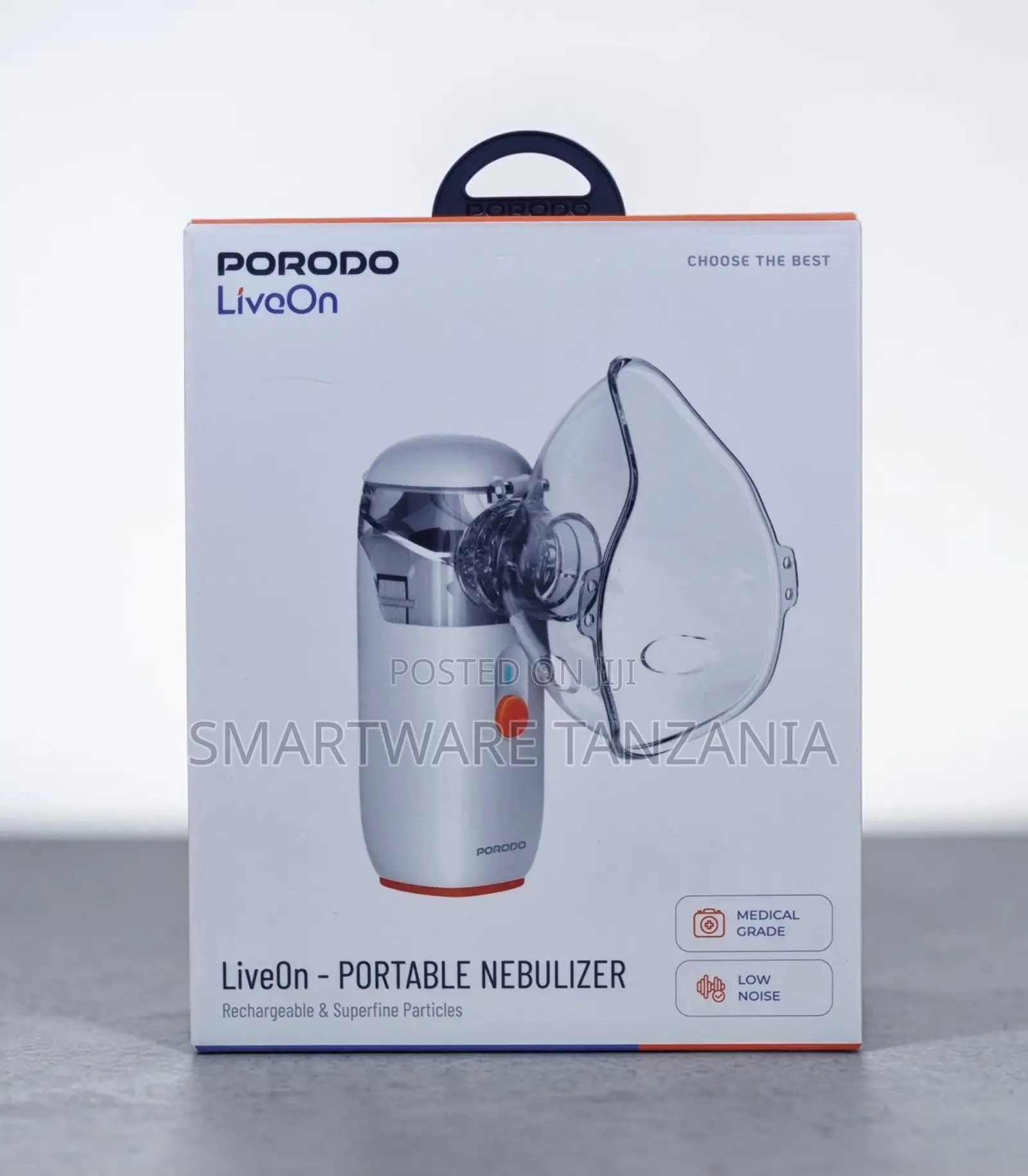 Porodo LiveOn Portable Nebulizer, Rechargeable Medical Grade Low Noise