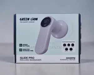 Green Lion Glide Pro Rolling Massager With 3000RPM Motor, 6 Speeds