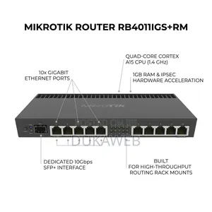 MikroTik Router RB4011iGS+RM