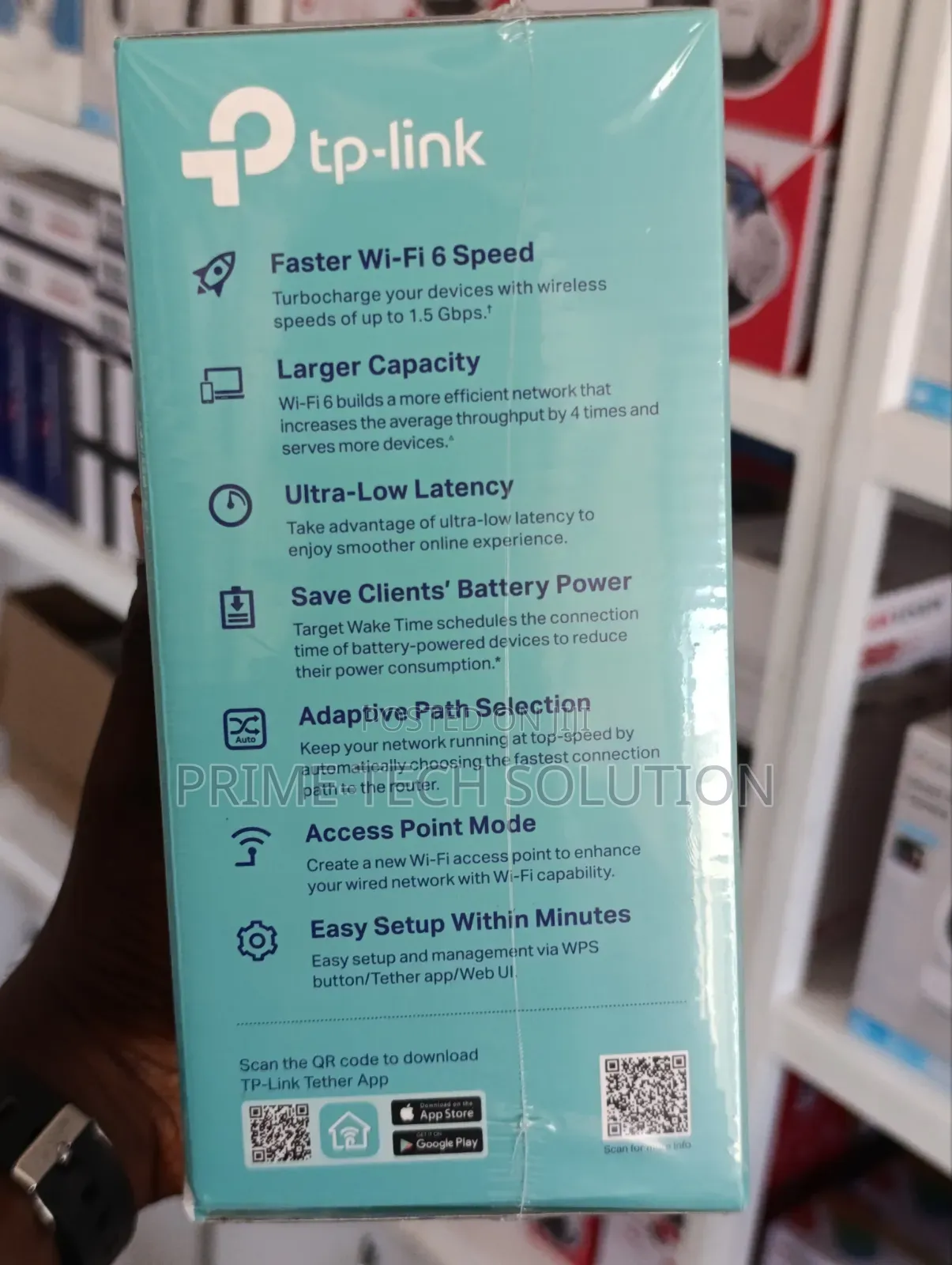 TP-Link RE505X AX1500 WiFi 6 Range Extender — Warranty 1Yr | TZ