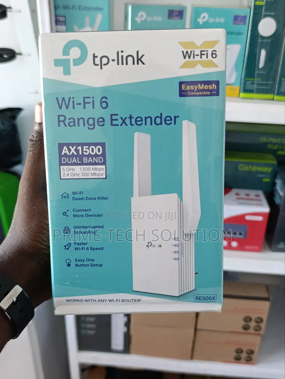 TP-Link RE505X AX1500 WiFi 6 Range Extender — Warranty 1Yr | TZ