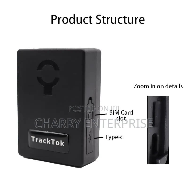GPS Tracker With Alarm, Voice Recorder Magnetic for Easy Installation