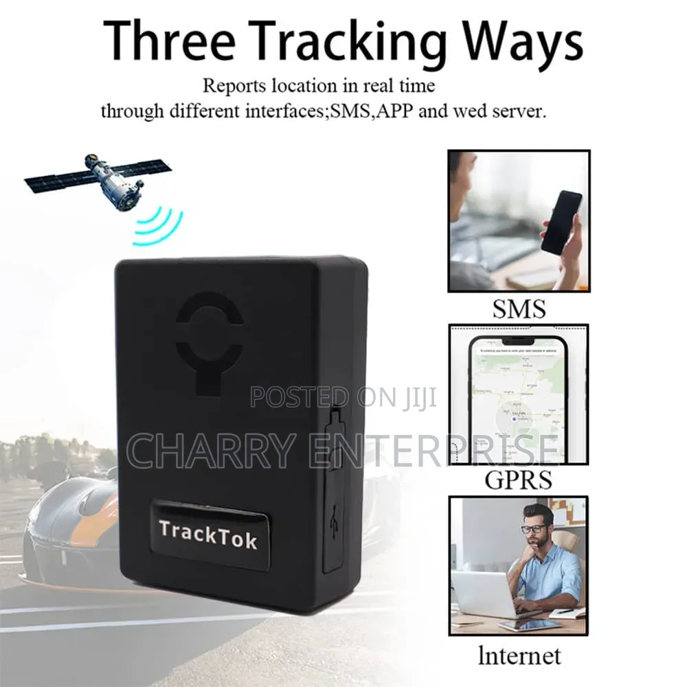 GPS Tracker With Alarm, Voice Recorder Magnetic for Easy Installation