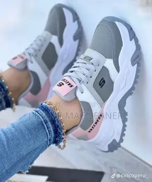 Women Chunky Sneakers Beige 36-44 New