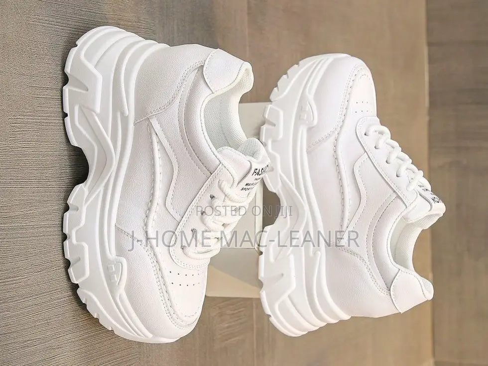 Women Chunky Sneakers Beige 36-44 New