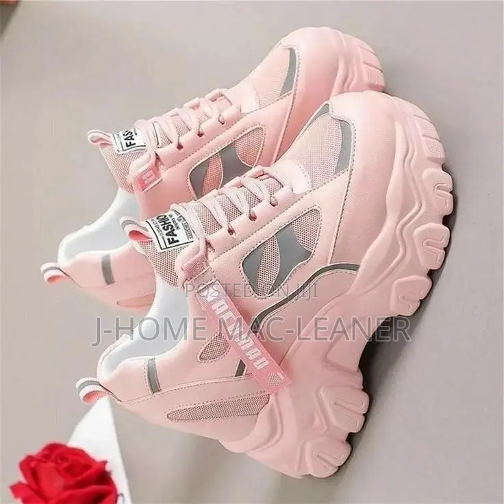Women Chunky Sneakers Beige 36-44 New