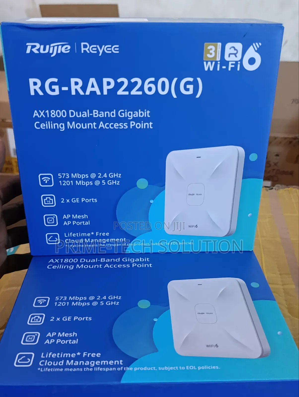 Ruijie RG-RAP2260(G) AX1800 WiFi 6 Ceiling AP | Warranty 1Yr | TZ