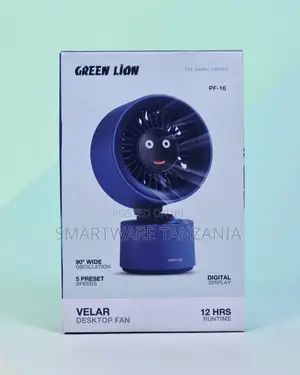 Green Lion Velar Desktop Fan With 90° Oscillation, 5 Speeds