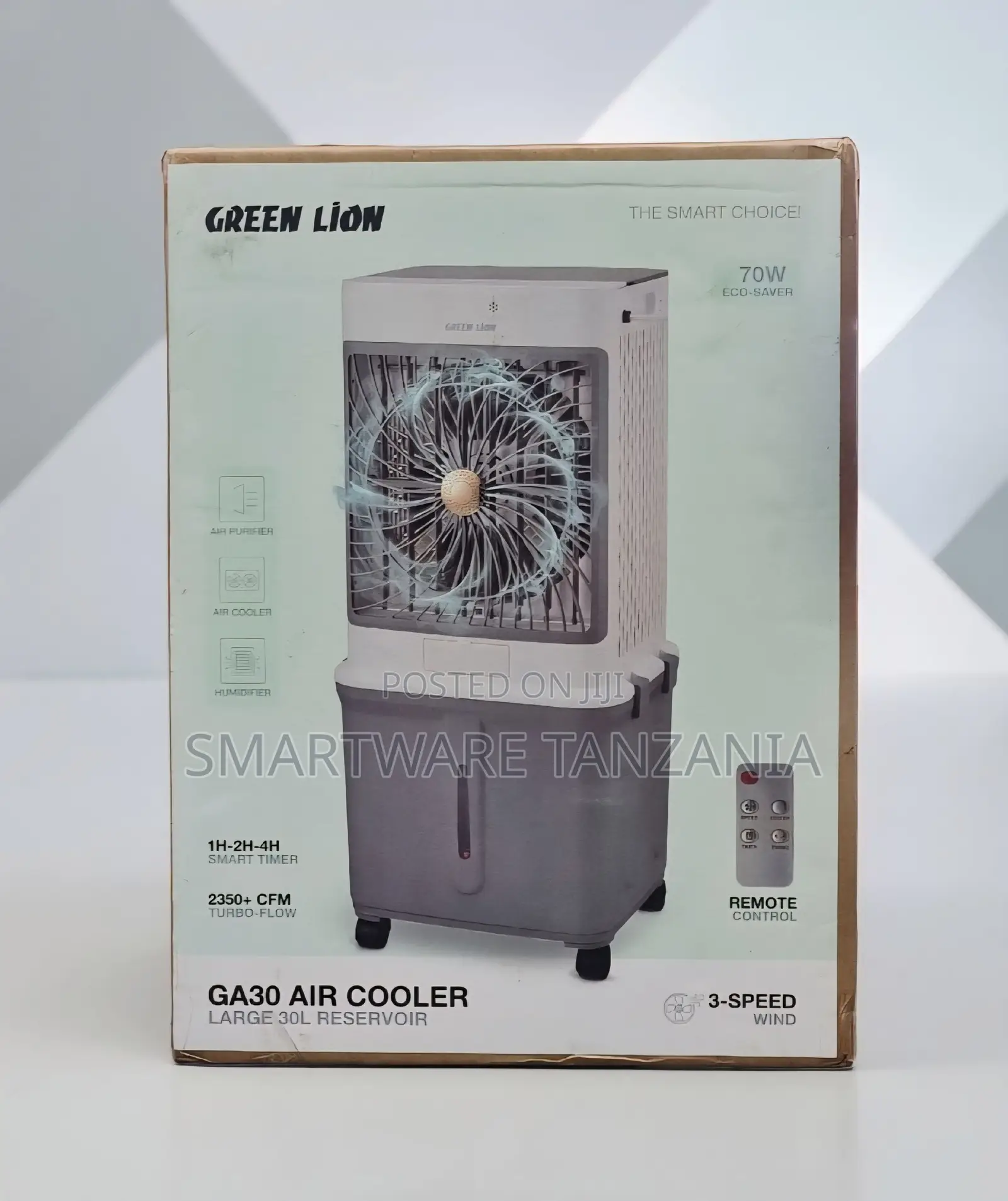 Green Lion GA30 Air Cooler With 30L Reservoir, 2350+ CFM Turbo-Flow