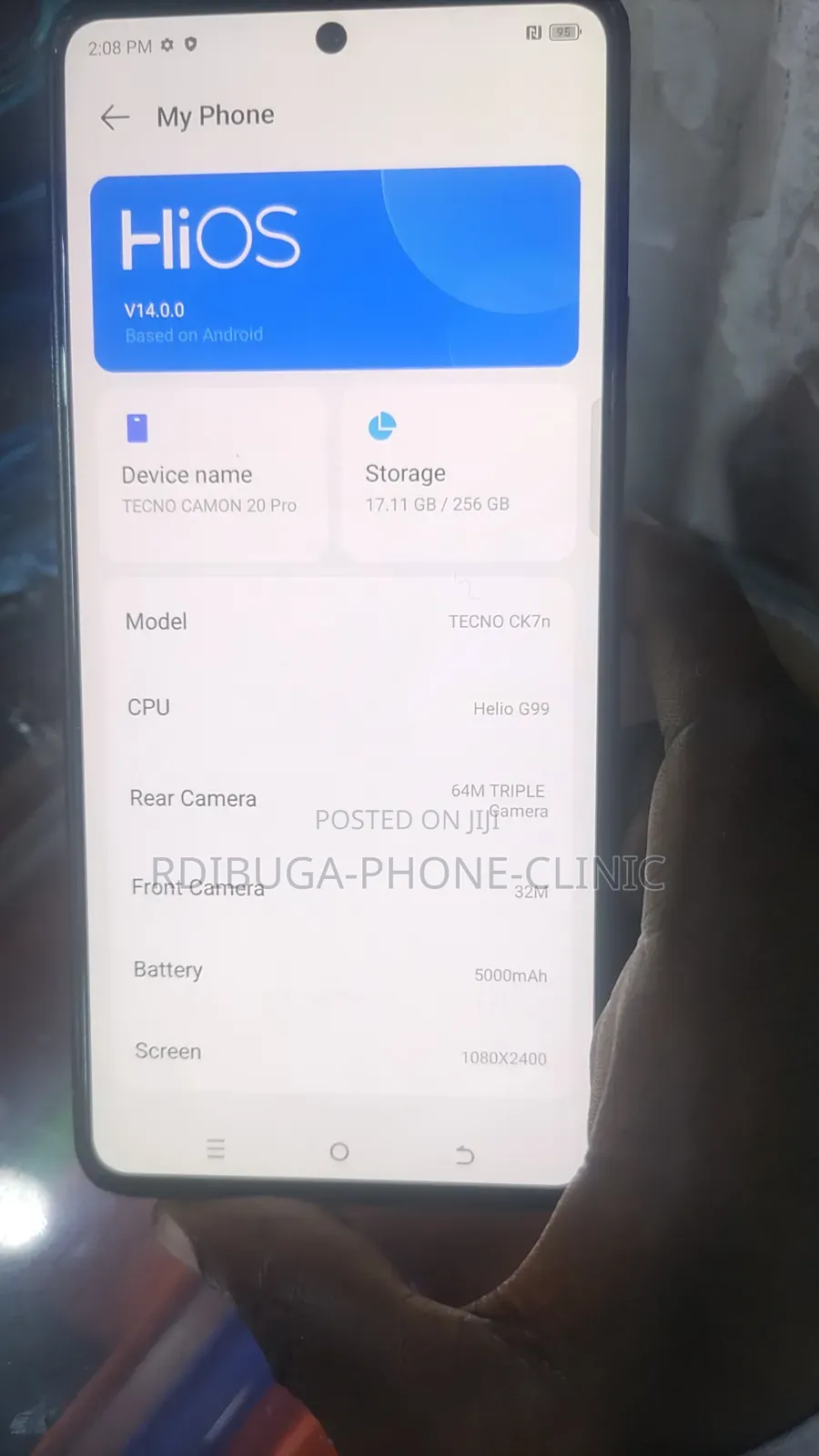 Tecno Camon 20 Pro 5G 256 GB Graphite