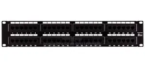 EPP6AK4800 CAT6A 48 Port UTP Patch Panel 1U, Black