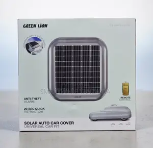 Green Lion Solar Auto Car Cover With Anti-Theft Alarm, Universal Fit