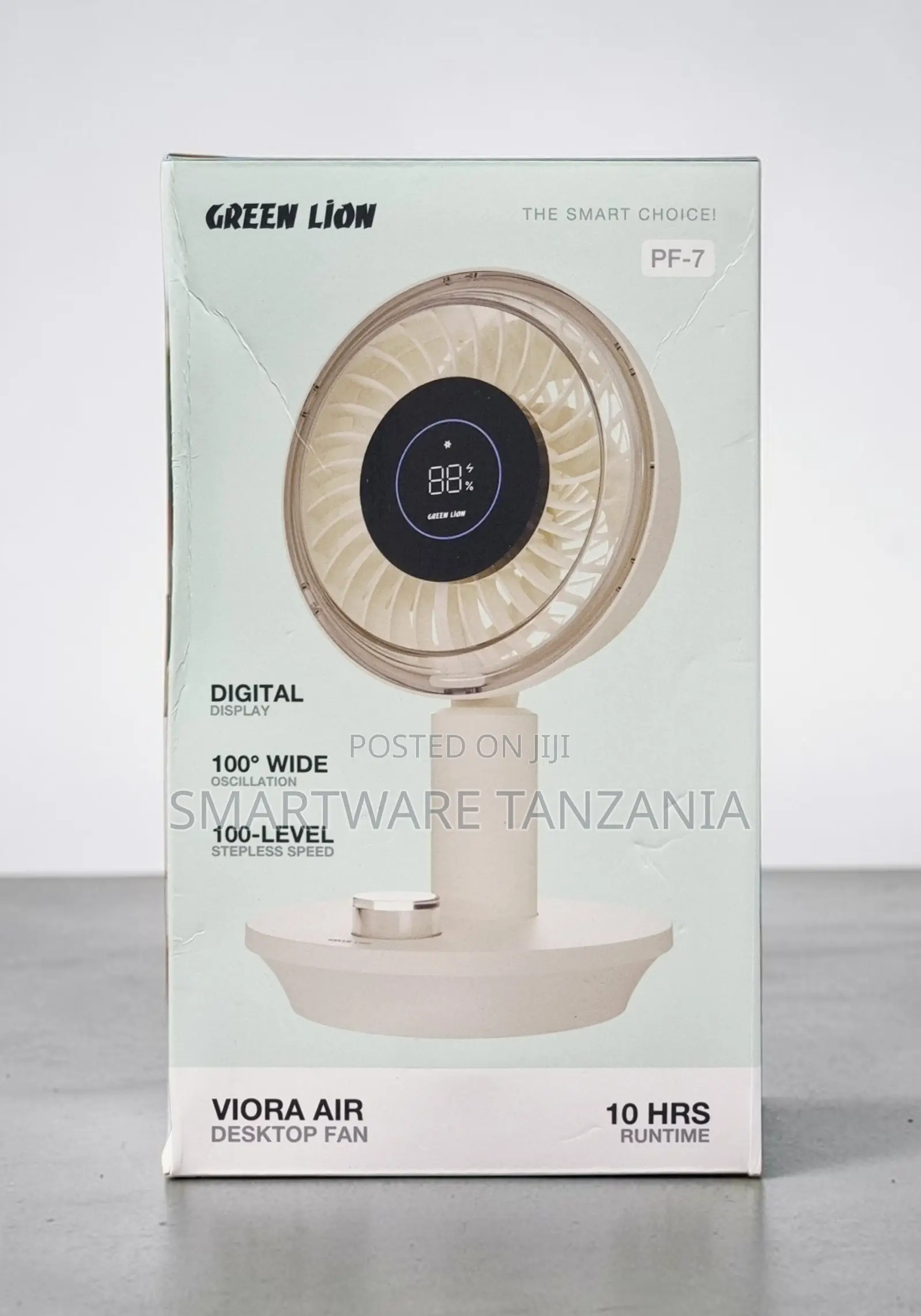 Green Lion Viora Air Desktop Fan With Digital Display 100° Oscillation