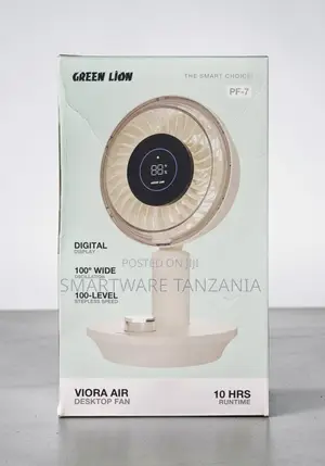 Green Lion Viora Air Desktop Fan With Digital Display 100° Oscillation