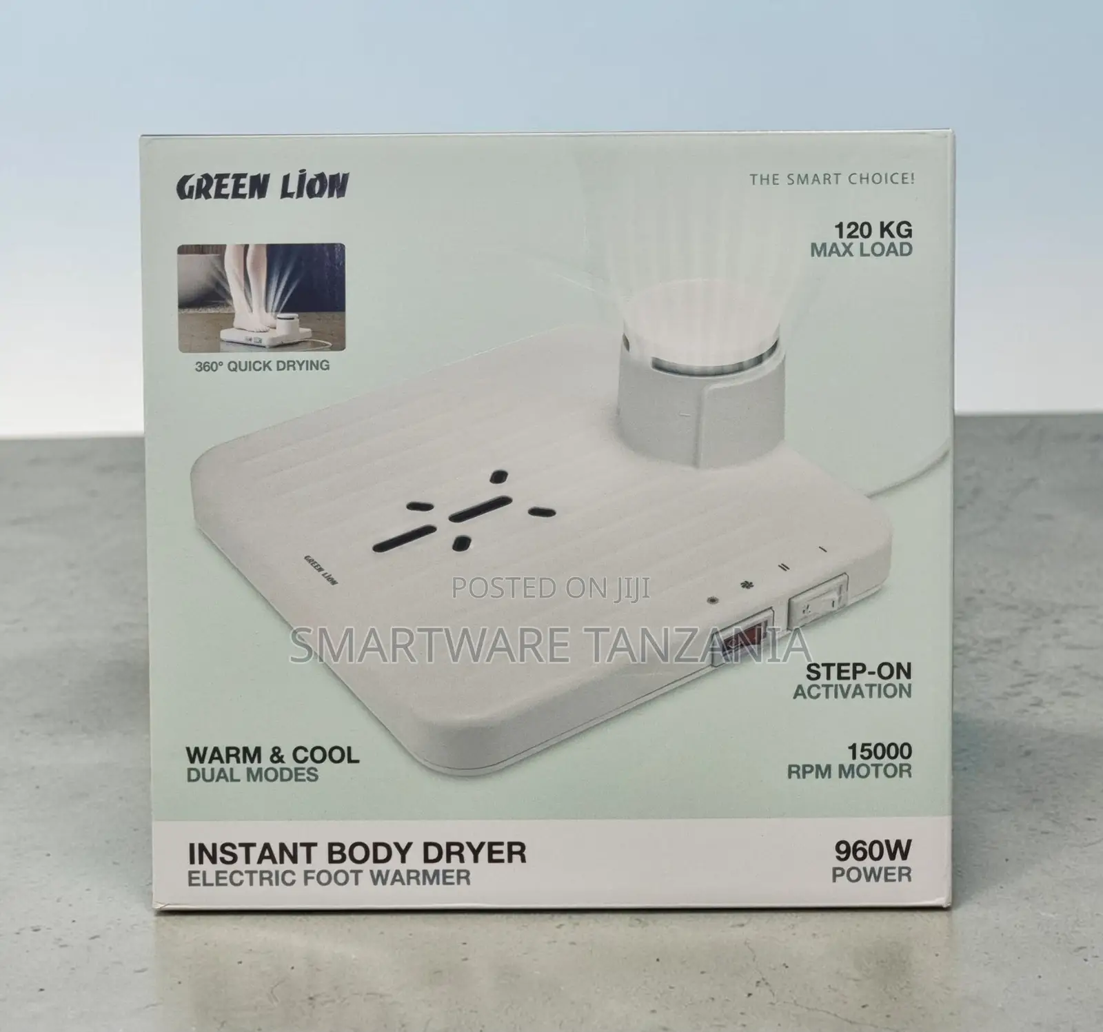 Green Lion Instant Body Dryer Electric Foot Warmer, 960W Power, 120KG
