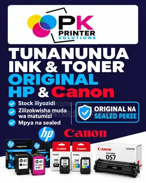 Tunanunua Original Ink and Toner Cartridges Za HP Na Canon