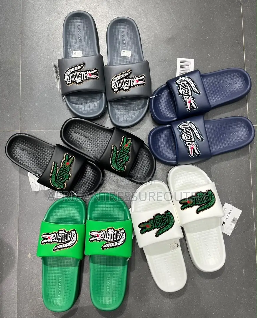 Lacoste Croco Slides Available New Collection | Buy Now